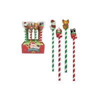 ROOST Crayon avec gomme XREA-021 Xmas, assorti