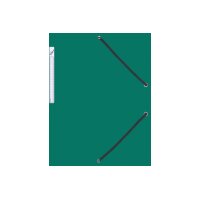 BÜROLINE Gummibandmappe A4 614493 grün, Kunststoff