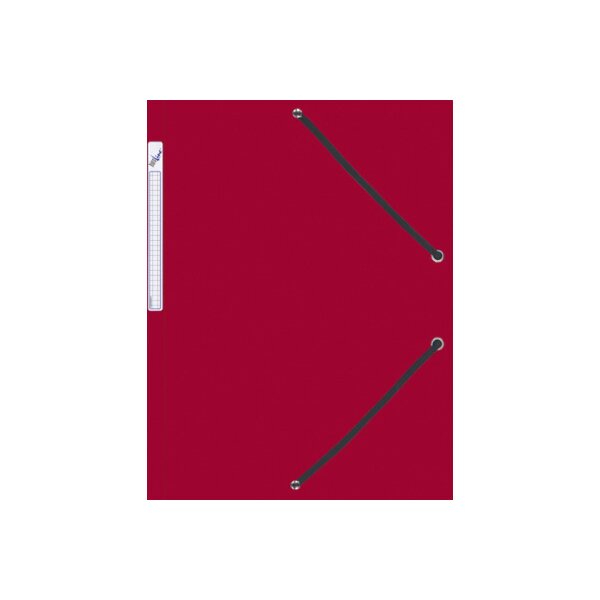 BÜROLINE Gummibandmappe A4 614496 rot, Kunststoff