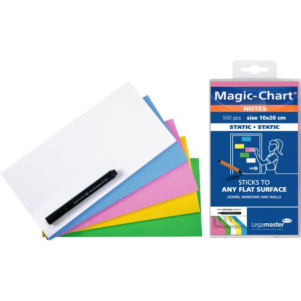 LEGAMASTER Magic-Chart Notes 7-159499 10x20cm ass. 500pcs.