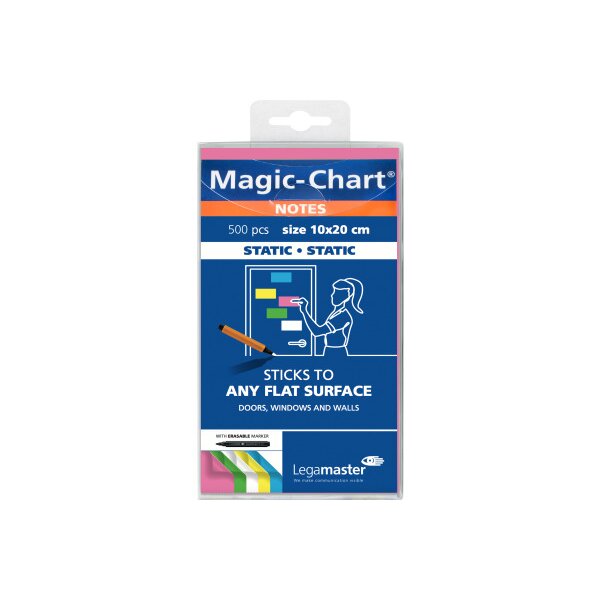 LEGAMASTER Magic-Chart Notes 7-159499 10x20cm ass. 500pcs.