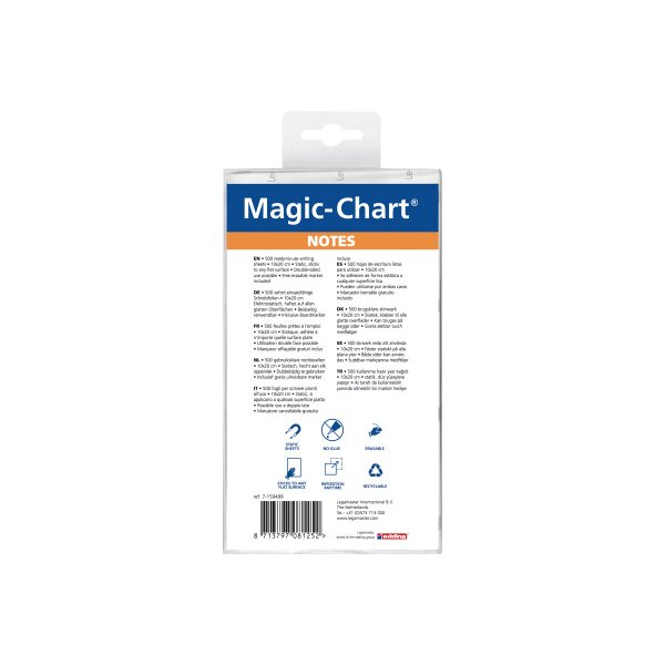 LEGAMASTER Magic-Chart Notes 7-159499 10x20cm ass. 500pcs.
