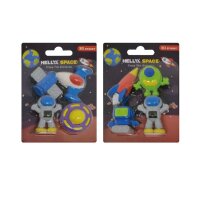 ROOST Radierer Set 3D HAE-004 Space, assortiert