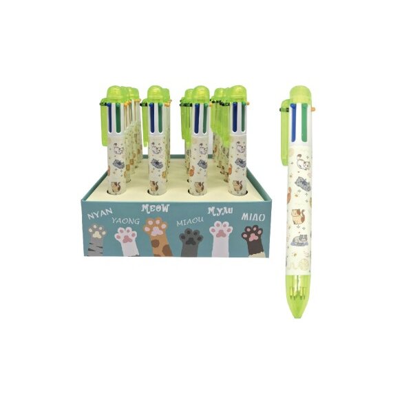 ROOST Kugelschreiber BP-015 Katze, 6-Farben