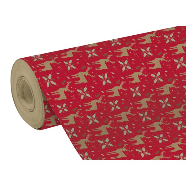 Clairefontaine Weihnachts-Geschenkpapier "Rentiere"