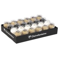 Clairefontaine Ringelband-Eiknäuel, matt sortiert