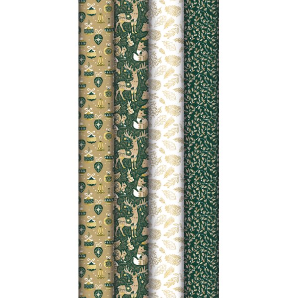 Clairefontaine Weihnachts-Geschenkpapier "Forest"