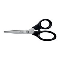 LEITZ Schere, Länge: 185 mm, rund, schwarz