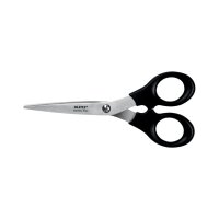 LEITZ Schere, Länge: 185 mm, rund, schwarz