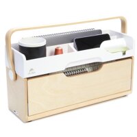 ALBA Mobile Aufbewahrungsbox ERGOBOX, buche weiss