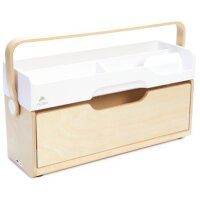 ALBA Mobile Aufbewahrungsbox ERGOBOX, buche weiss