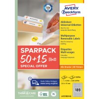 AVERY Zweckform Étiquette universelle, 25,4 x 10...