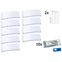 AVERY Zweckform Badge, 70 x 30 mm, set de 10, argent