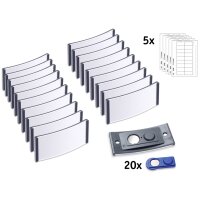 AVERY Zweckform Badge, 70 x 30 mm, set de 20, anthracite