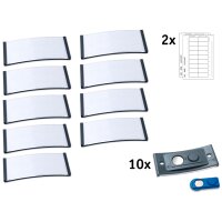 AVERY Zweckform Namensschild, 70 x 30mm, anthrazit, 10er Set