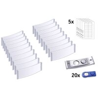 AVERY Zweckform Namensschild, 68 x 22 mm, silber, 20er Set