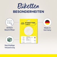 AVERY Zweckform Verschluss-Etiketten, 38 mm, transparent