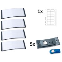 AVERY Zweckform Badge, 70 x 30 mm, set de 5, anthracite