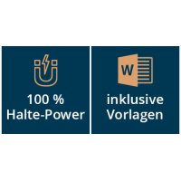 AVERY Zweckform Namensschild, 70 x 30 mm, anthrazit, 5er Set
