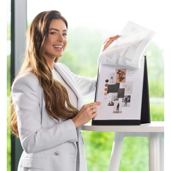 rillstab Pochette pour chevalet de table, A4, pack de 10