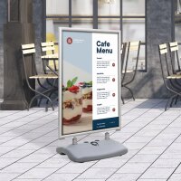 EUROPEL Panneau trottoir SWING, B1, 700 x 1.440 mm, gris