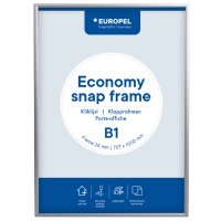 EUROPEL Cadre porte-affiche economy, B1, 25 mm, argent