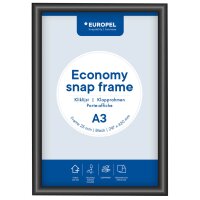 EUROPEL Plakatrahmen Economy, DIN A3, 25 mm, schwarz