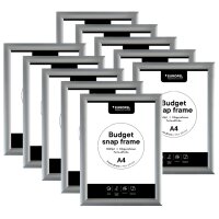 EUROPEL Plakatrahmen BUDGET, DIN A4, 25 mm, silber