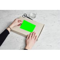 rillprint Étiquette fluorescente, 105 x 74 mm, rouge