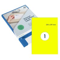 rillprint Étiquette fluorescente, 105 x 148 mm, orange