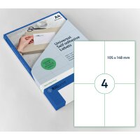 rillprint Universal-Etiketten, 105 x 74 mm, weiss