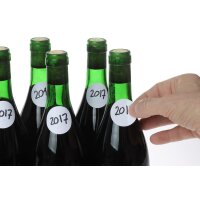 rillprint Pastille de couleur, diamètre: 25 mm, blanc