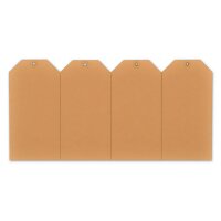rillprint Warenanhänger, 50 x 100 mm, kraft braun