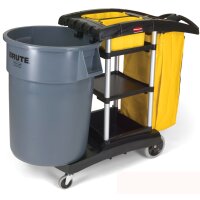 Rubbermaid High-Capacity-Reinigungswagen FG9T7200, schwarz