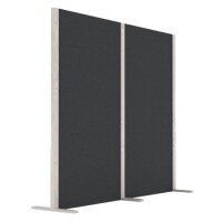 magnetoplan Cloison acoustique Wood Series, double, gris