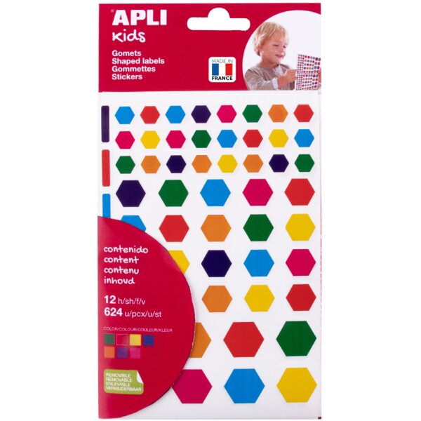 APLI kids Gommettes Coeur, en sachet