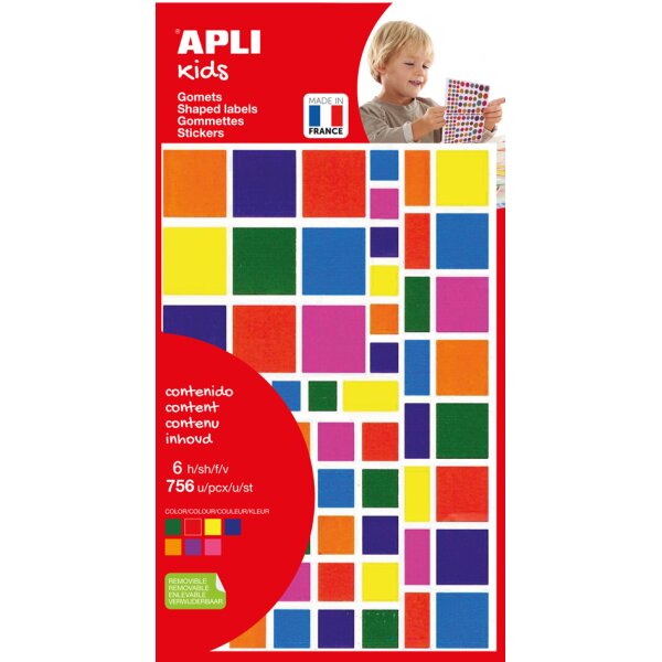 APLI kids Gommettes Hexagone, en sachet