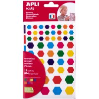 APLI kids Gommettes Hexagone, en sachet