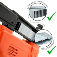 TACWISE Klammer- Nagelpistole Master Nailer 12V 191, orange