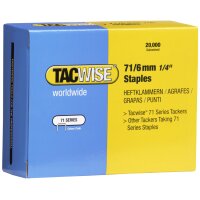 TACWISE Heftklammern 71 12 mm verzinkt, 20.000 Stück