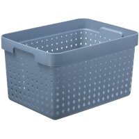 NHG Bac de rangement SEOUL BASKET L, PP, gris