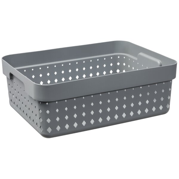 NHG Bac de rangement SEOUL BASKET M, PP, gris