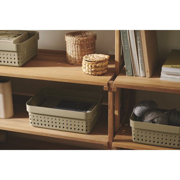 NHG Bac de rangement SEOUL BASKET M, PP, gris