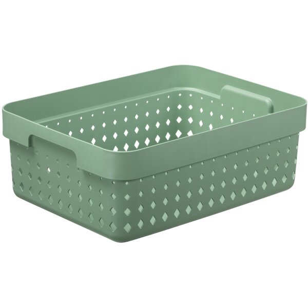 NHG Bac de rangement SEOUL BASKET M, PP, blanc