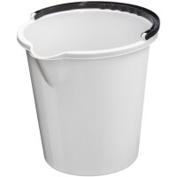 plast team Seau VANCOUVER, rond, 10 litres, blanc
