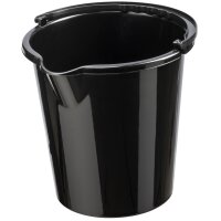 plast team Seau VANCOUVER, rond, 5 litres, noir