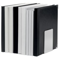 MAUL Serre-livres, en aluminium, (L)80 x (P)100 x (H)100 mm