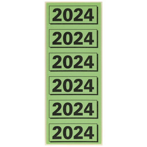 ELBA Inhaltsschild "2025", rot, Masse: (B)57 x (H)25 mm