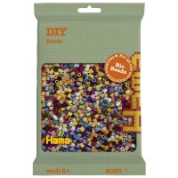 Hama Perles à repasser Bio midi, sachet, mix 10...