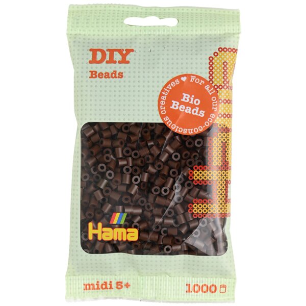 Hama Perles à repasser Bio midi, sachet, bleu